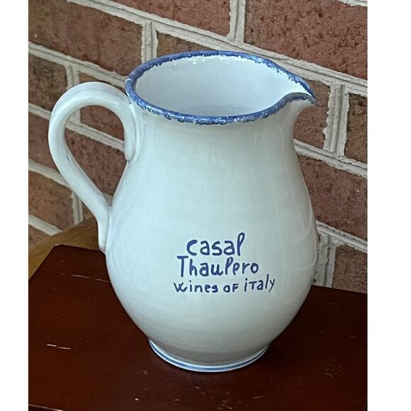 Vintage Casal Thaulero Wine Pitcher Jug by Castelli Italy - Picture 9 of 10